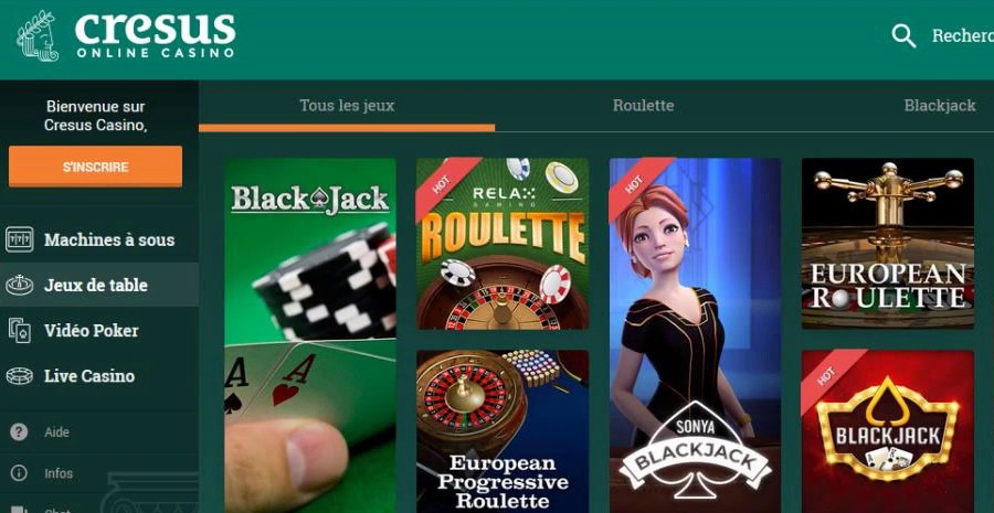 cresus casino application