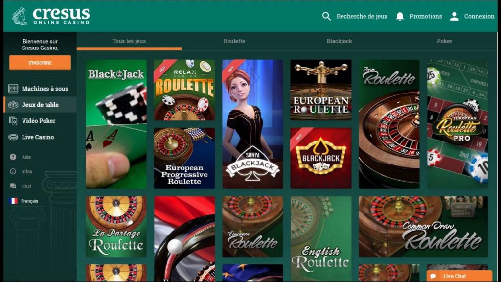 cresus casino online