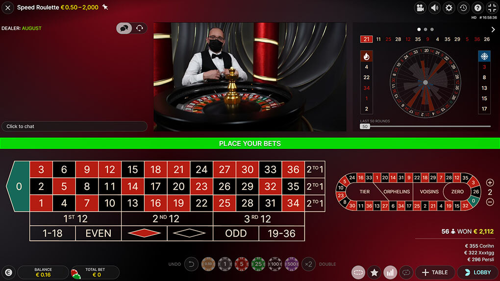 speed roulette croupier direct